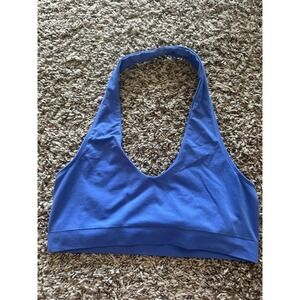 Intimately Free People Blue Halter Top -‎ Size Medium / Large
